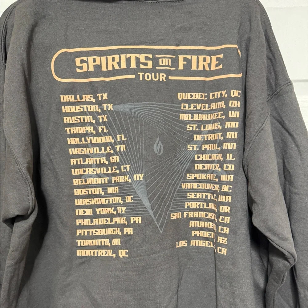 2022 Smashing Pumpkins Spirits On Fire Hoodie L North… - Gem